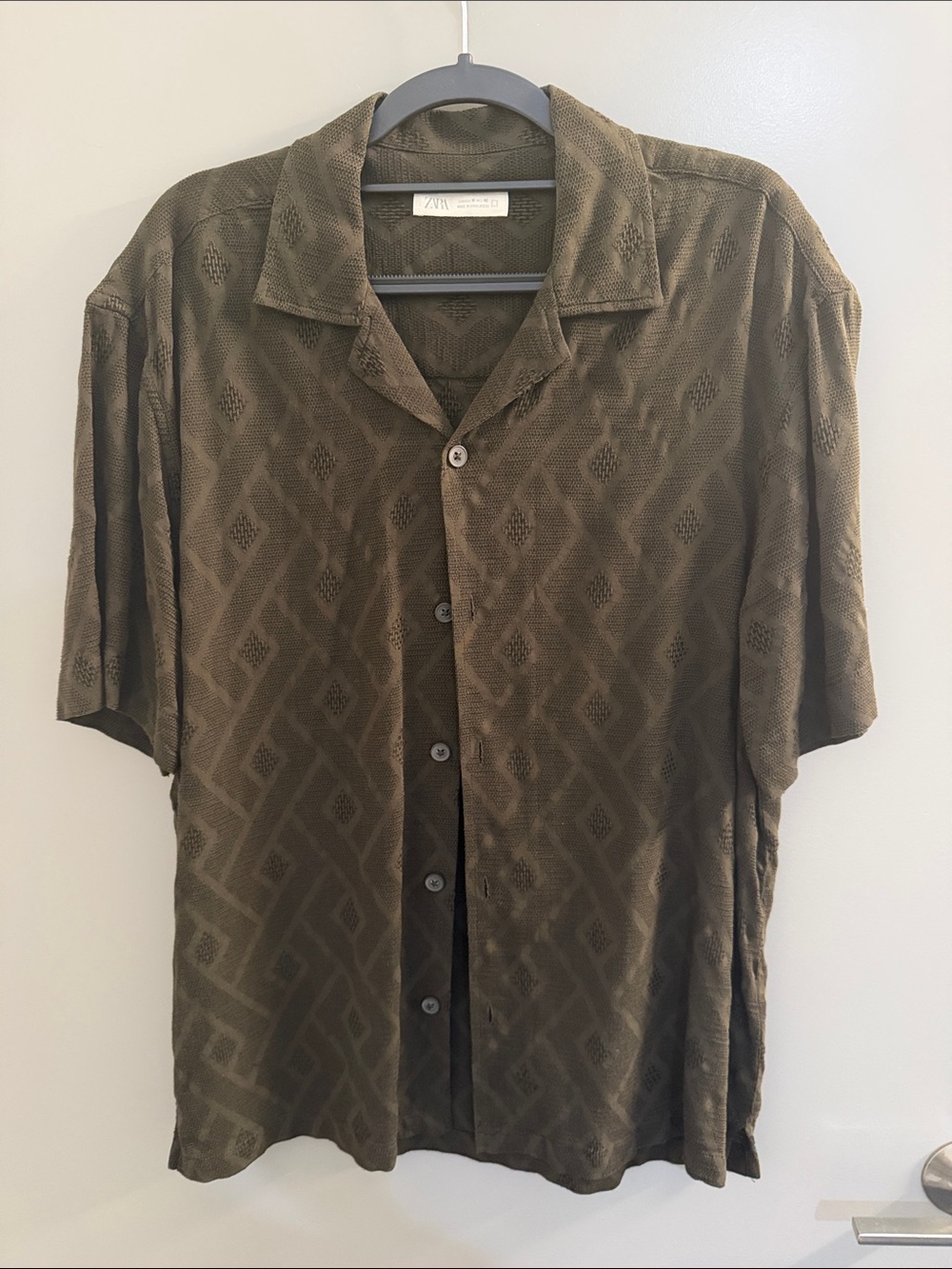 Zara  Matching Button down shirt & shorts